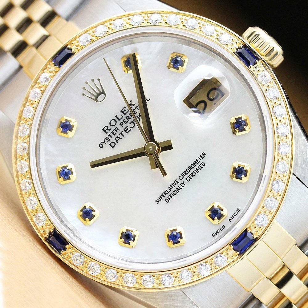 Sale! Men's Rolex 18k Diamond Watch! WOW!